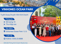 ClickHomes Tuyển Chuyên Viên Kinh Doanh Bất Động Sản Vinhomes Ocean Park 1, 2, 3 – Làm Việc Tại Hà Nội & Hưng Yên
