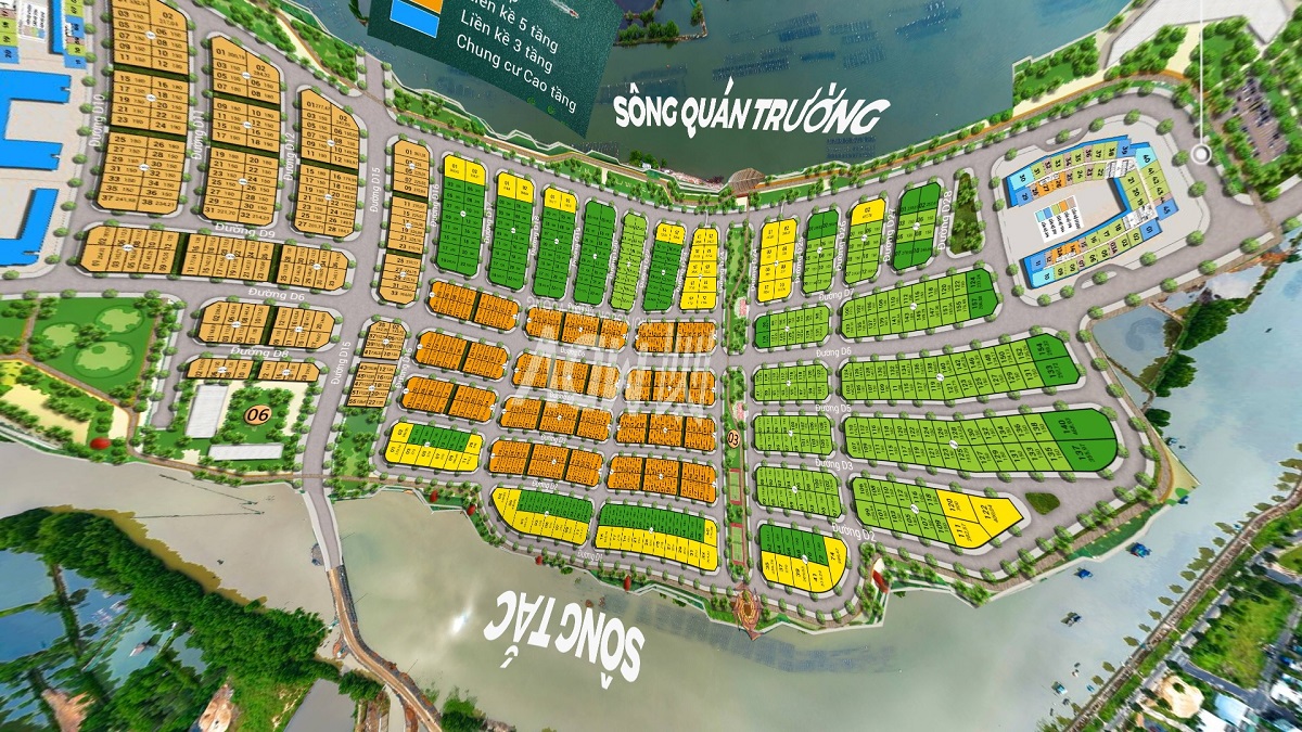 Ảnh cắt từ view 360 Nha Trang từ trên cao – Bản Đồ Đảo Nam Gắn Với Thực Đia